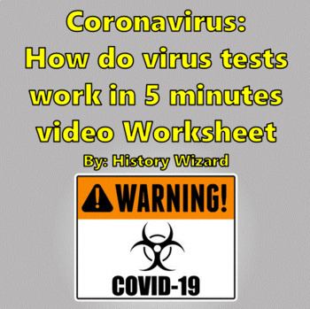 Preview of Coronavirus: How do virus tests work in 5 minutes video worksheet