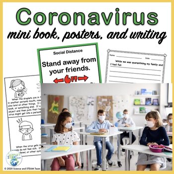 Preview of Coronavirus Posters Mini-Book and Writing Activities