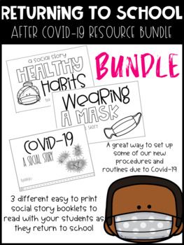 Preview of Coronavirus Social Story BUNDLE for young learners