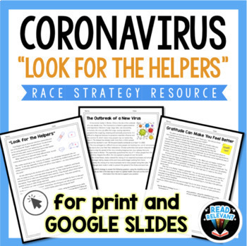 Preview of Coronavirus and "Look for the Helpers" RACE Strategy Writing Assignment