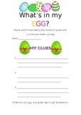Coronavirus at home- What's in my Egg, writing/coloring/de