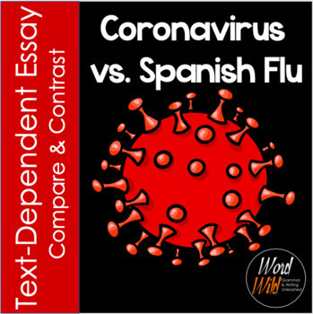 Preview of Coronavirus vs Spanish Flu Compare Contrast Essay Writing Test Prep Text Based