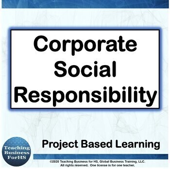 Preview of Corporate Social Responsibility - CTE Project based