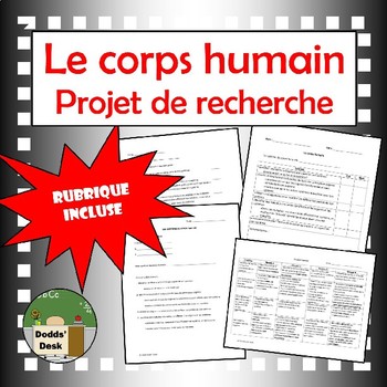 Preview of Corps humain projet (Human Body Project) French