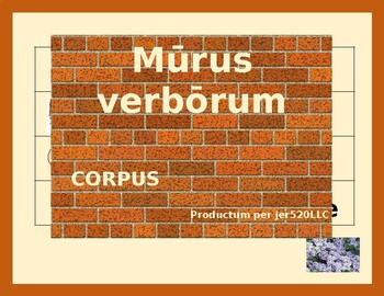 Preview of Corpus (Body in Latin) Word Wall