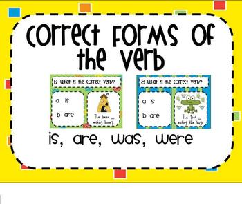 Preview of Correct Form of the Verb SMARTBoard Senteo Lesson