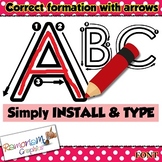 Correct Formation Installable Font