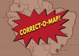 Correct-O-Map Geography South America