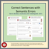 Correct Semantic Error Sentences