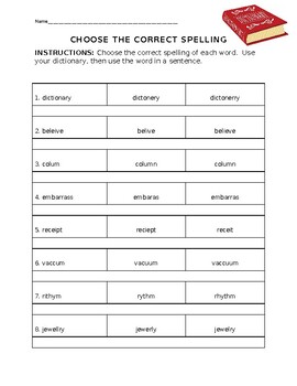 correct spelling of word assignment