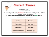Correct Verb Tenses - Online Grammar Activity