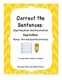 Correct the Sentence: September Capitalization and Punctuation
