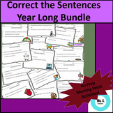 Correct the Sentences Morning Work Year Long Bundle