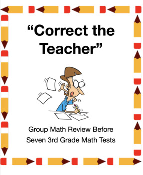 Preview of "Correct the Teacher" (Math Tests)