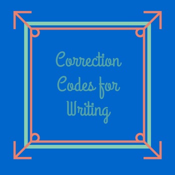 Preview of Correct It Quick! - Easy Tool to correct/grade writing fast!