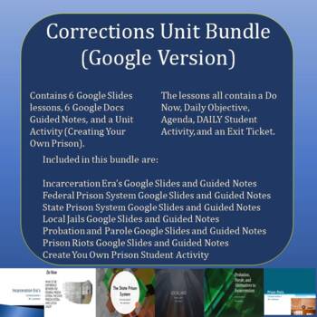 Preview of Corrections Unit Bundle with Exam - Google Version