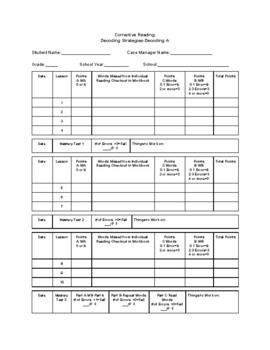 Preview of Corrective Reading A Tracking