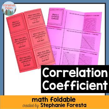 Preview of Correlation Coefficient Foldable
