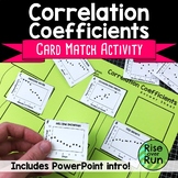 Correlation Coefficients for Scatter Plots Card Sort Pract