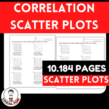 scatter plots correlation worksheets