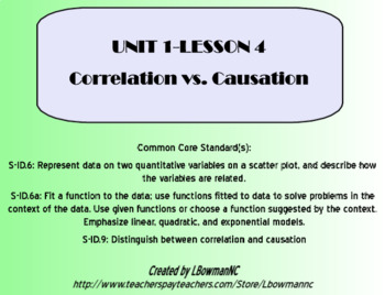 Preview of Correlation vs Causation (Math 1)