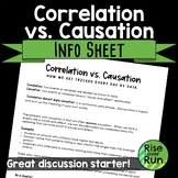 Correlation vs. Causation Information Sheet Freebie