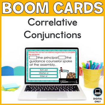 Correlative Conjunctions Boom Cards | Boom Learning | Distance Learning