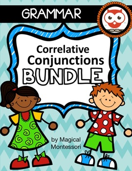 Preview of Correlative Conjunctions Task Cards Bundle