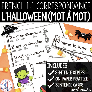 Correspondance mot à mot L Halloween FRENCH Halloween correspondence