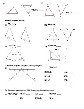 Corresponding Parts of Congruent Triangles by Kari Ferguson | TpT
