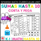 Corta y Pega Sumas hasta el 10 Cut and Paste addition to 10