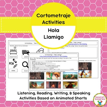 Preview of Cortometraje Activities:  Hola Llamigo