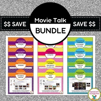 Preview of Cortometraje / Movie Talk Activity Bundle