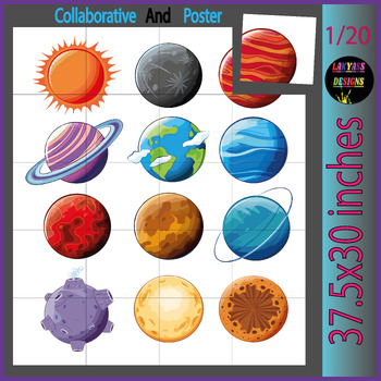 Preview of Cosmic Canvas: Astronomy Day Collaborative Coloring Poster & Bulletin Board