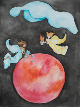 Preview of Cosmic Dance/Dance of the Elements Montessori Great Stories Chart 3a 3:4 ratio