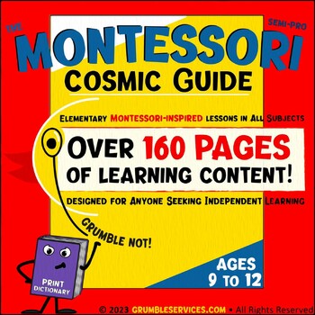Preview of Montessori Cosmic BUNDLE: Elementary Montessori Guide & Homeschool Materials