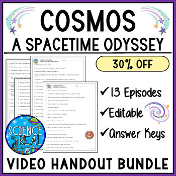 Preview of Cosmos Worksheets Bundle - ALL 13 EPISODES! A Spacetime Odyssey Videos