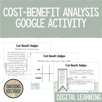 Preview of Cost-Benefit Analysis Google Slides Activity