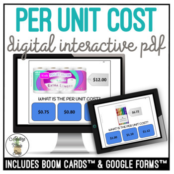 Preview of Per Unit Cost Digital Interactive Activity