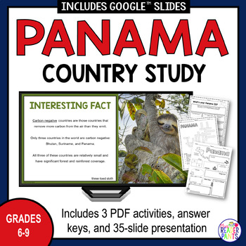 Preview of Panama Country Study - Central America - Spanish Speaking Countries