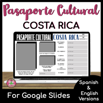 Preview of Costa Rica Country Study and Research | Pasaporte Cultural | PRINT + DIGITAL