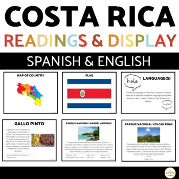 Preview of Costa Rica English & Spanish Cultural Readings & Activities Spanish CI Reading