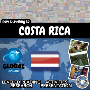 Preview of Costa Rica - Global Studies - Leveled Reading, Activities, Slides & Digital INB
