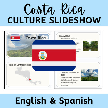 Preview of Costa Rica Google Slides Cultural Presentation (English and Spanish)
