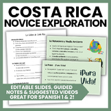 Costa Rica Novice Exploration | Guided Notes & Slideshow E