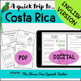 Costa Rica Readings a Quick Trip series ENGLISH VERSION Ce