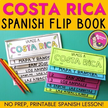 Preview of Costa Rica Spanish Flip Book