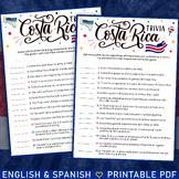 Costa Rica True or False Trivia | Printable in Spanish & English