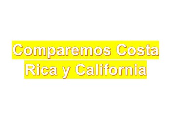 Preview of Costa Rica VS California cultural comparison entre culturas Spanish 1