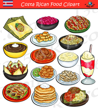 Preview of Costa Rican Food Clipart